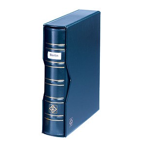 Optima Signum ring binder, classic design, incl. slipcase, blue