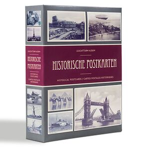 Album for 200 historical postcards, incl. 50 hardbound transparent sleeves