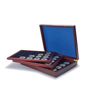 Volterra Trio - Presentation case, each with 20square  divisions for coins up to 48m