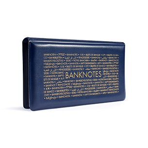 Route pocket album for 20 banknotes up to 182 x 92 mm, blue