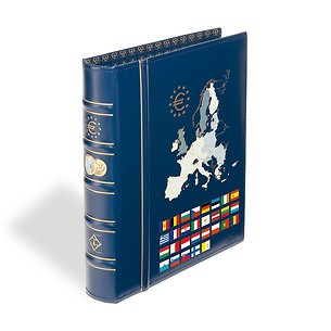 Optima ringbinder, classic design 'Euro' colour imprint on spine and cover