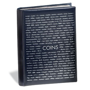 Route pocket album for 96 coins up to 33 mm diameter, blue