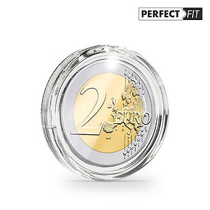 Ultra Perfect Fit coin capsules for 2 Euro (25,75 mm), pack   of 10