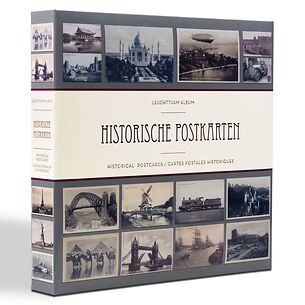 Album for 600 historical postcards, incl. 50 hard-bound transparent sleeves