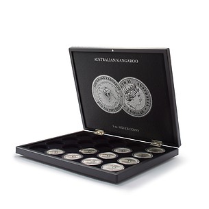 Volterra Uno - Presentation case for 20 silver coins ‘Australian Kangaroo’ in capsules