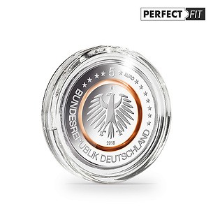 Ultra Perfect Fit coin capsules for German 5 Euro (27.25 mm), pack of 100