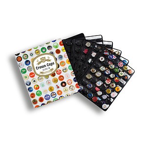 Grande ring binder for crown caps with 5 Compart sleeves