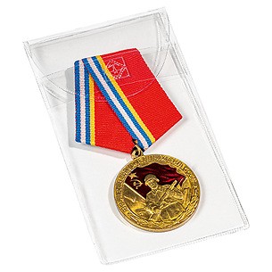 Protective bag for medals, orders and decorations up to 50x100 mm, pack of 50