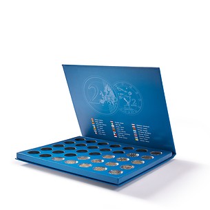 Lucca presentation case for 35x 2 euro commemorative coins in capsules