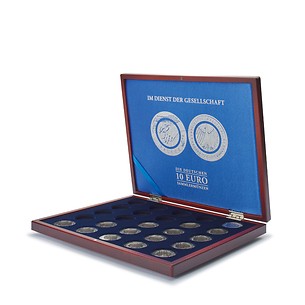 Volterra Uno - Presentation case for 25x German 10 Euro collector coins in capsules