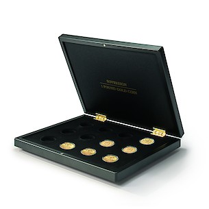 Volterra Uno - Presentation case for 12 gold coins ‘Sovereign’ in capsules