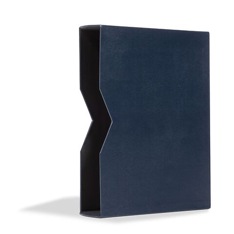 Leder slipcase for stockbook,  blue