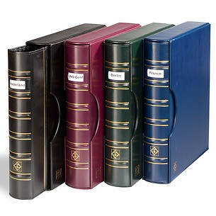 Grande Signum ring binder in classic design, incl. slipcase, blue