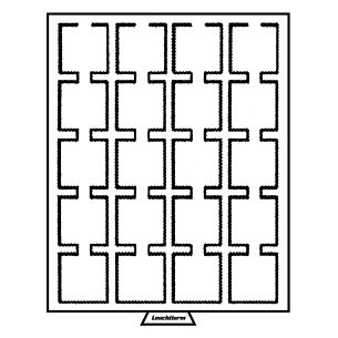 MB coin box with 20 square Compartments, 50 x 50 mm, smoke-coloured