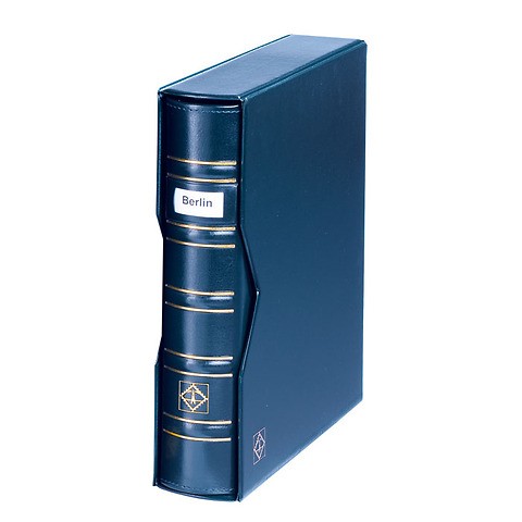 Optima Signum ring binder, classic design, incl. slipcase, blue