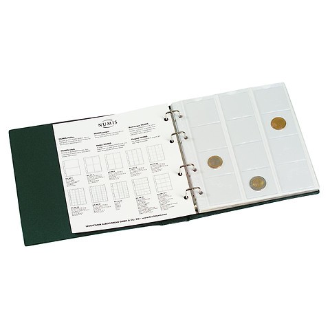 Coin Album Numis With Pocket Sheets Green Online Leuchtturm Com