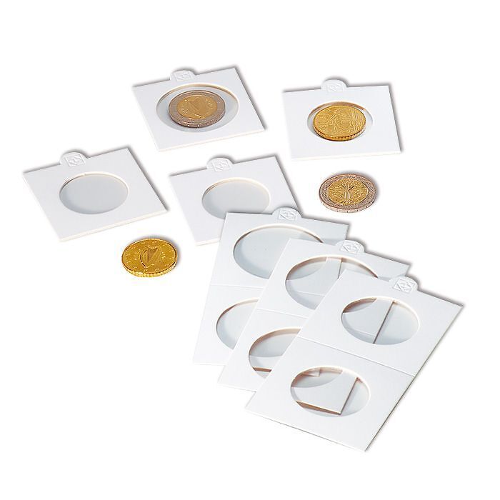 Matrix self-adhesive coin holders for 22.5 mm, white, pack of 1,000