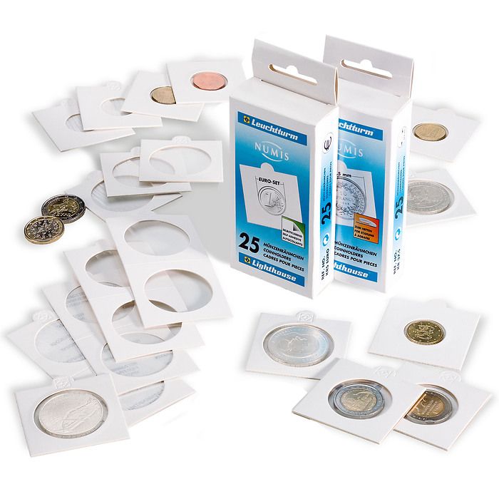 Tack coin holders for stapling for 25 mm, pack of 1,000