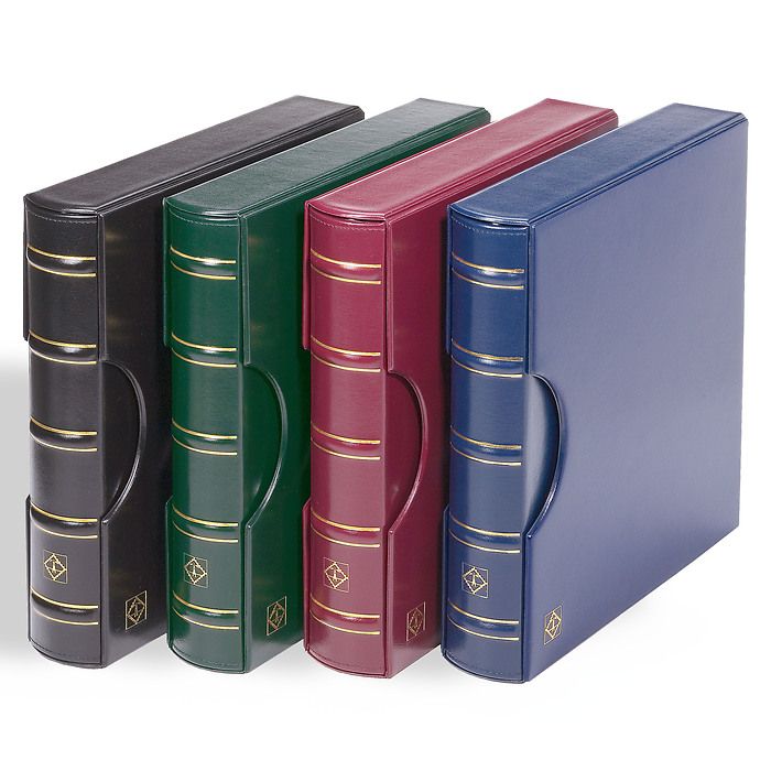 Excellent DE ring binder in classic design, incl. slipcase,  green