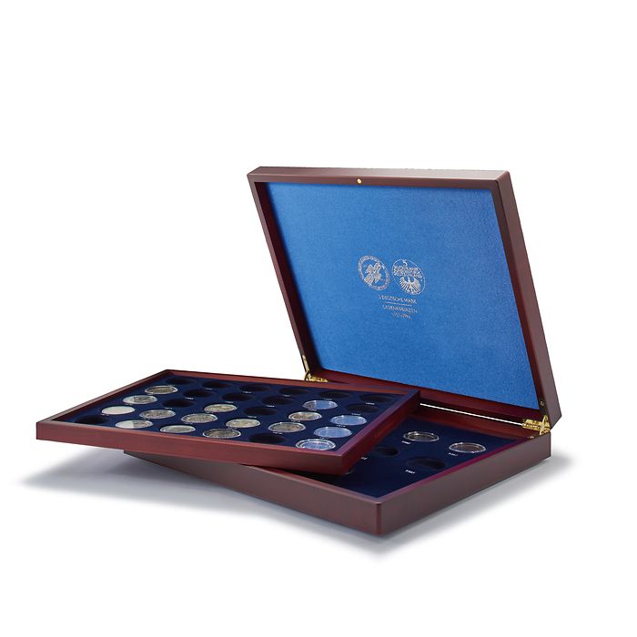 Volterra Duo - Presentation case, for 43 5-DM-coins in capsules, printing on cover