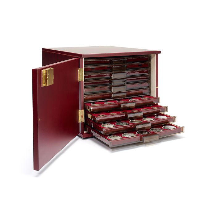 coin Drawer Cabinet for 10 standard coin Drawers, Mahogany colorede  (silk-mat) online