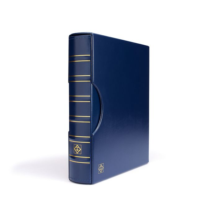 Grande ring binder in classic  design, incl. slipcase, blue