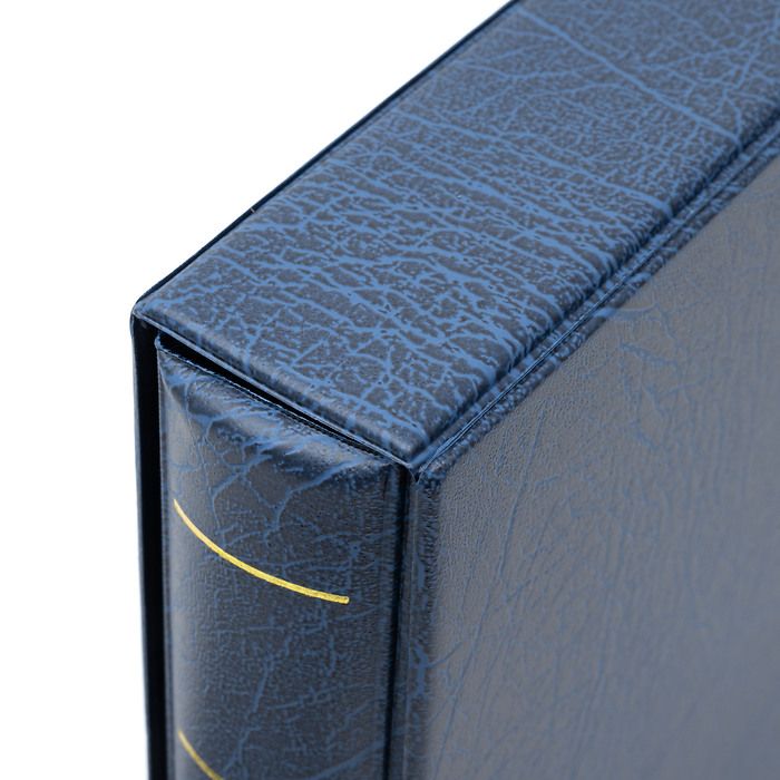 Optima F ring binder, incl. slipcase, blue