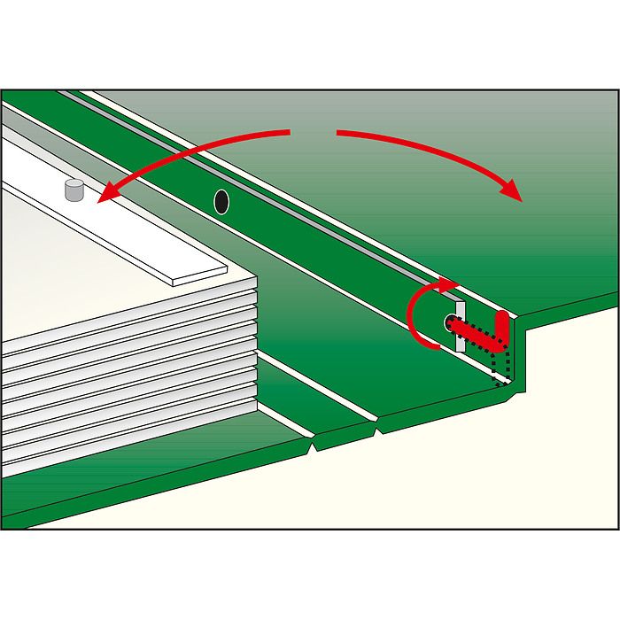 LIGHTHOUSE Turn-bar Binder PERFECT DP, red