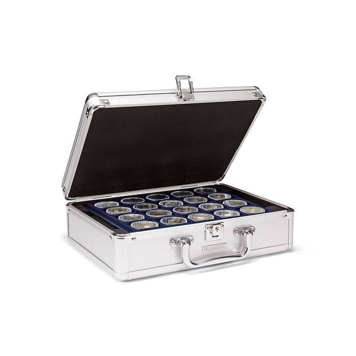 coin case for 112 coins, incl. 6 coin trays