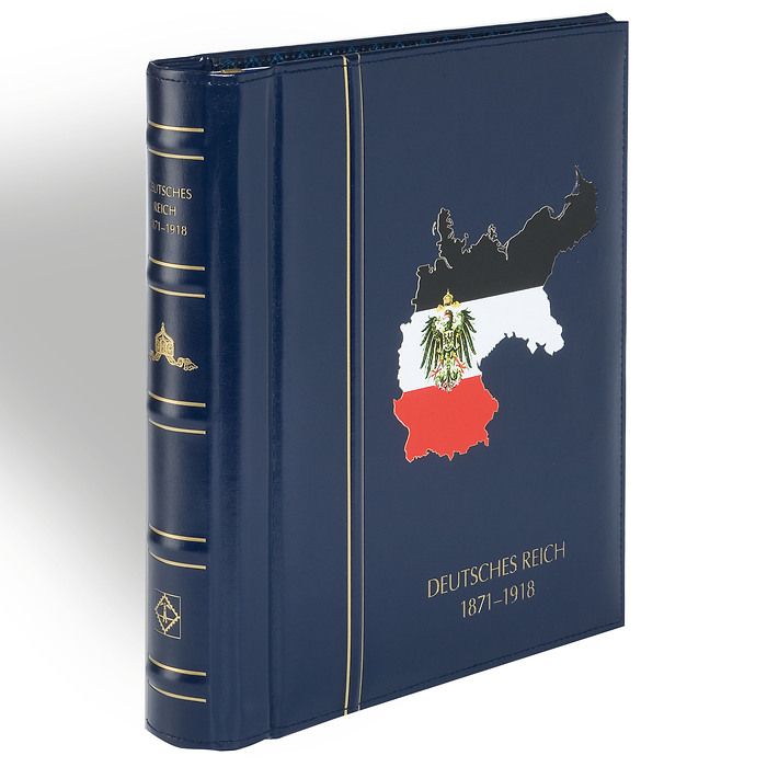 Lighthouse SF-Illustrated album Perfect DP, classic design DEUTSCHES REICH 1872-1918, blue