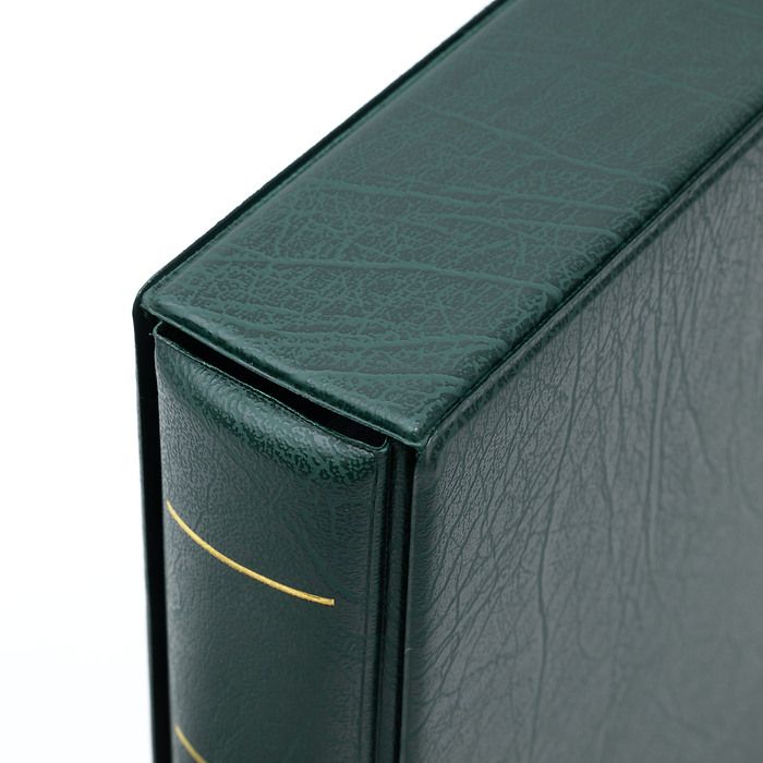 Optima F ring binder, incl. slipcase, green