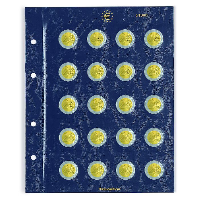 Vista coin sheets, for 2-Euro   coins