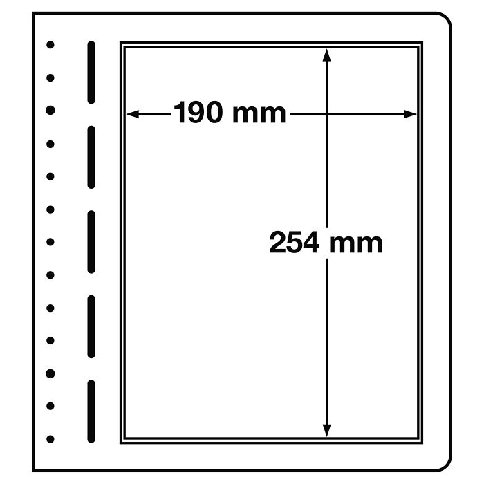 Lighthouse LB-bank sheets, 1-way division, 190x254 mm