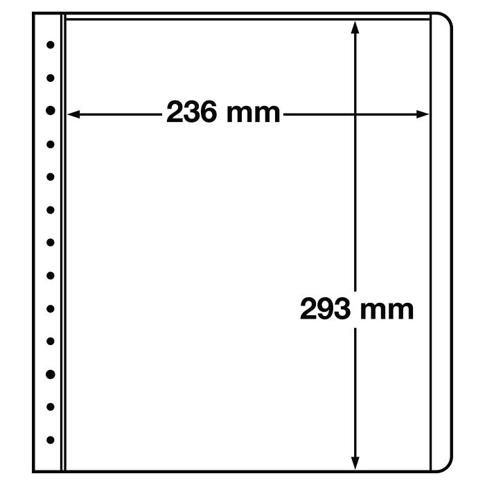 Lighthouse LB-bank sheets, 1-way division, 236x293 mm