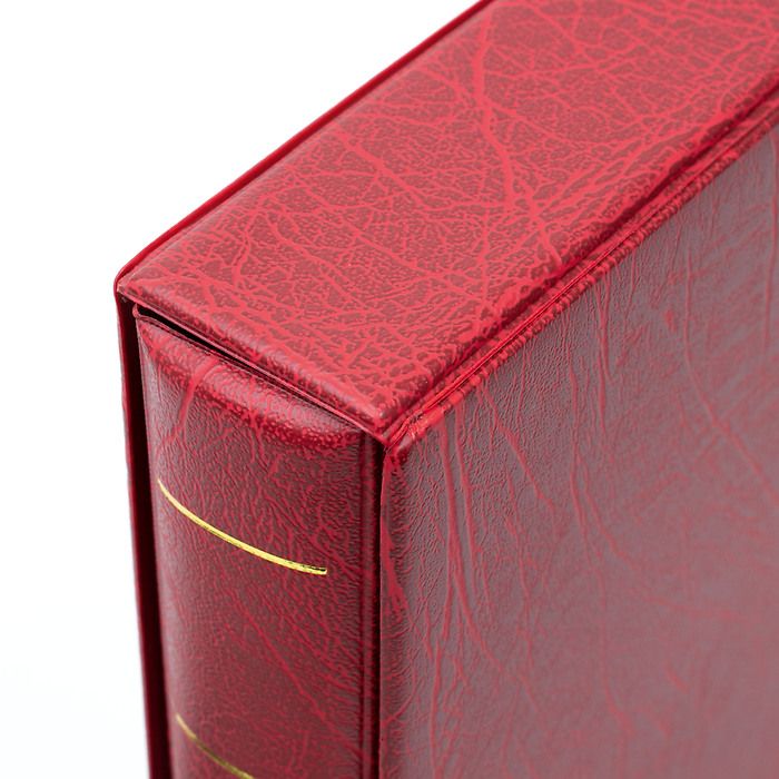 Optima F ring binder, incl. slipcase, red