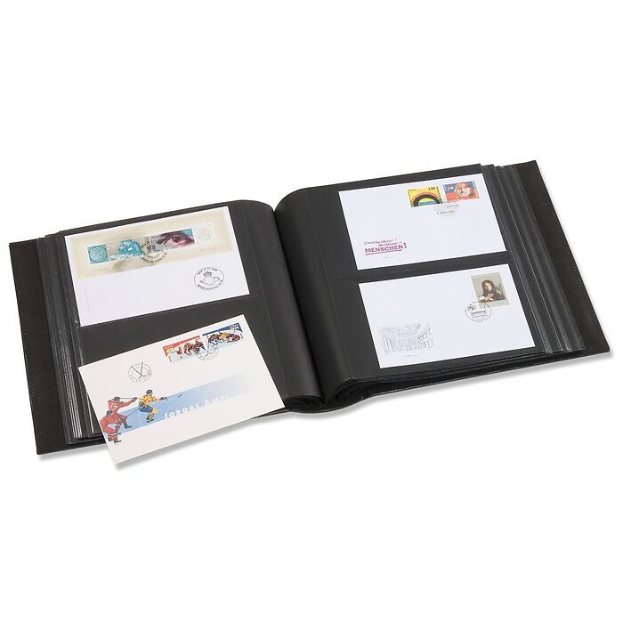 Album for 200 FDCs or letters  in C6, incl. slipcase, green