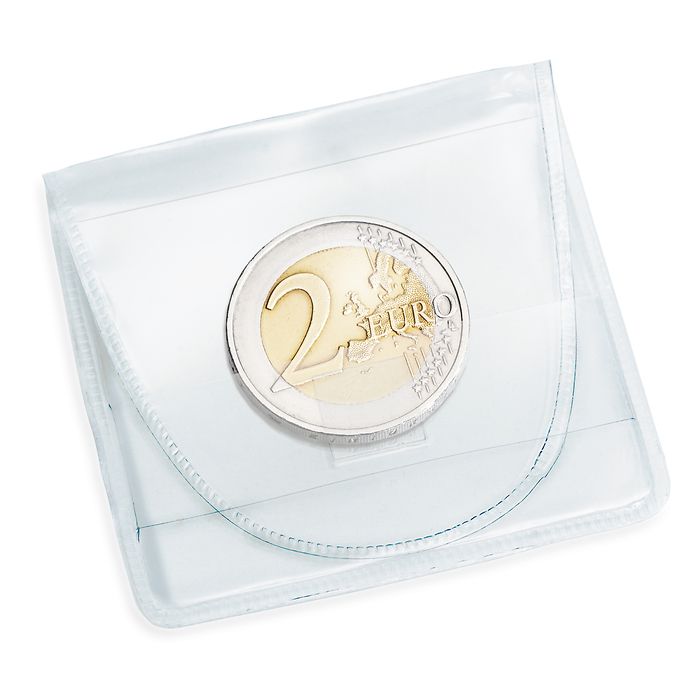 Coin pockets for one coin (46mm), pack of 100