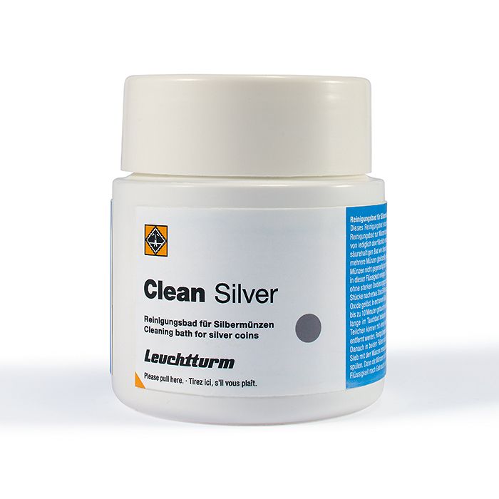 Clean coin cleaning bath for silver coins, 200 ml