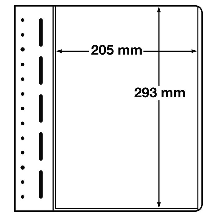 Lighthouse LB-bank sheets, 1-way division, 205x293 mm