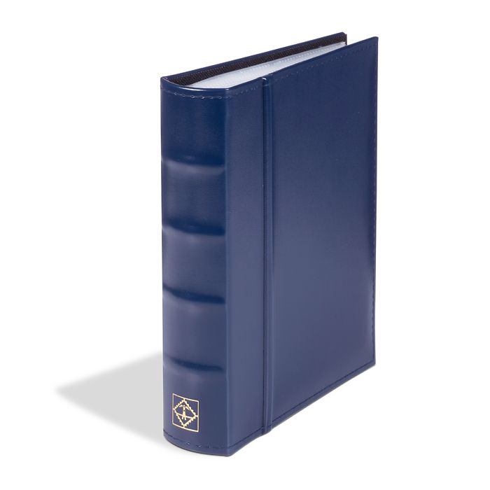 First day sheet album, incl. 50 transparent sleeves, blue