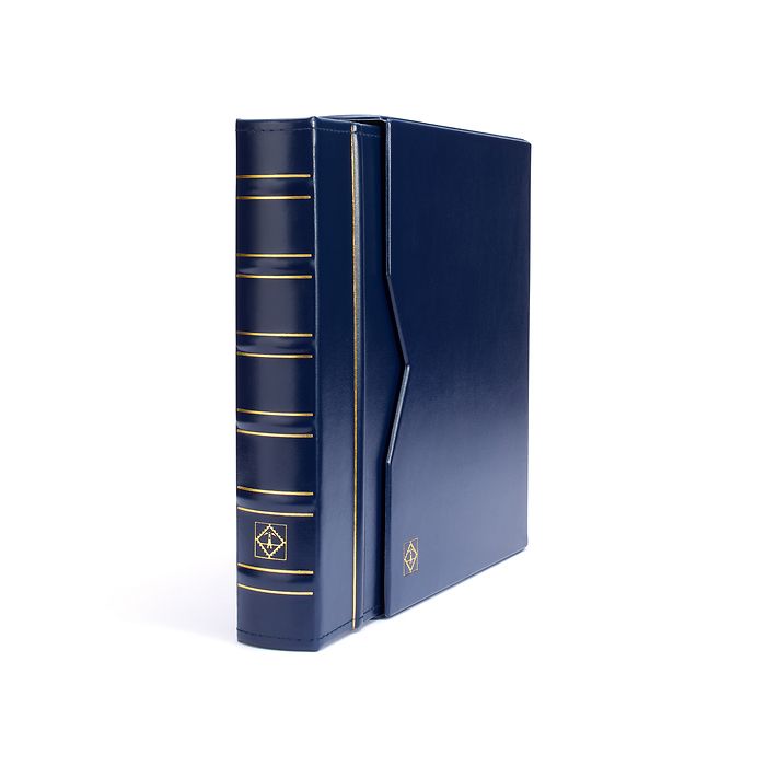 Vario ring binder in classic design, incl. slipcase, blue