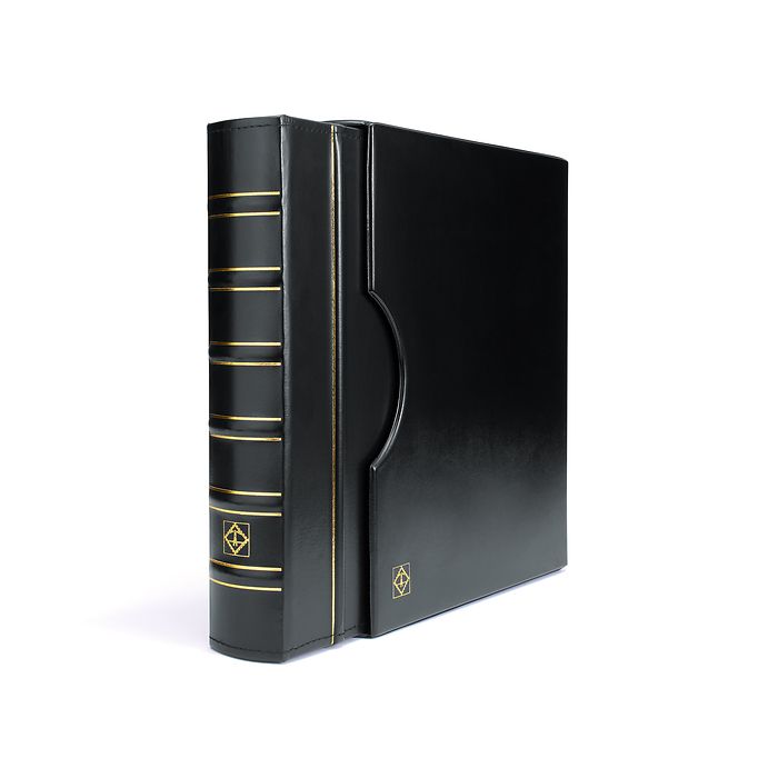 Grande ring binder in classic design incl. slipcase, black