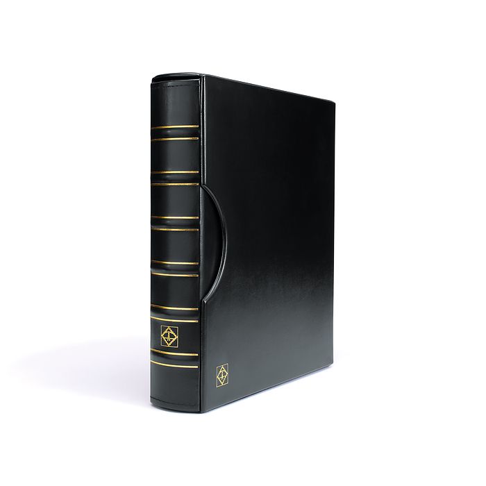 Grande ring binder in classic design incl. slipcase, black