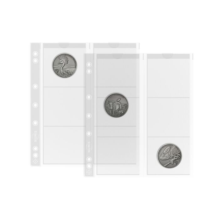 Numis coin sheets, 6 pockets up to 55 mm Ø, Pack of 5