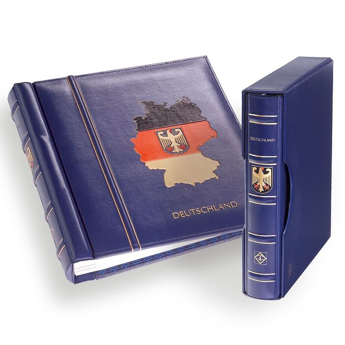 Perfect DP turn-bar binder, Classic Design, embossed ‘Polska’, incl. slipcase, blue