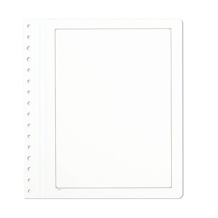 KABE blank sheets, white album board with traditional black  border, pack of 10