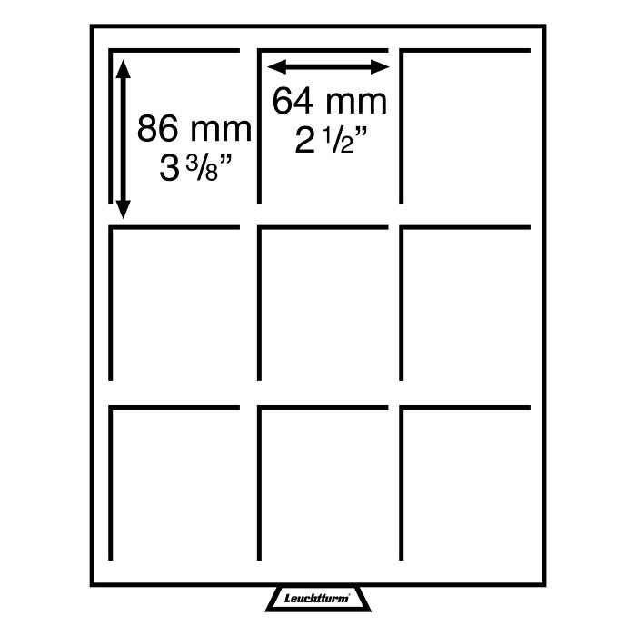 MB coin box 9 square Compartments for slabs, smoke colour