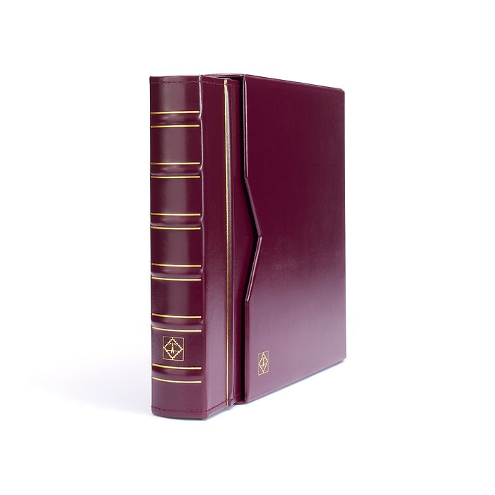 Vario ring binder in classic design, incl. slipcase, red