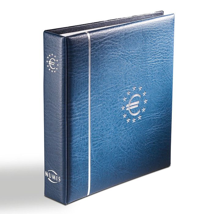 Numis euro coin album, incl. slipcase, blue