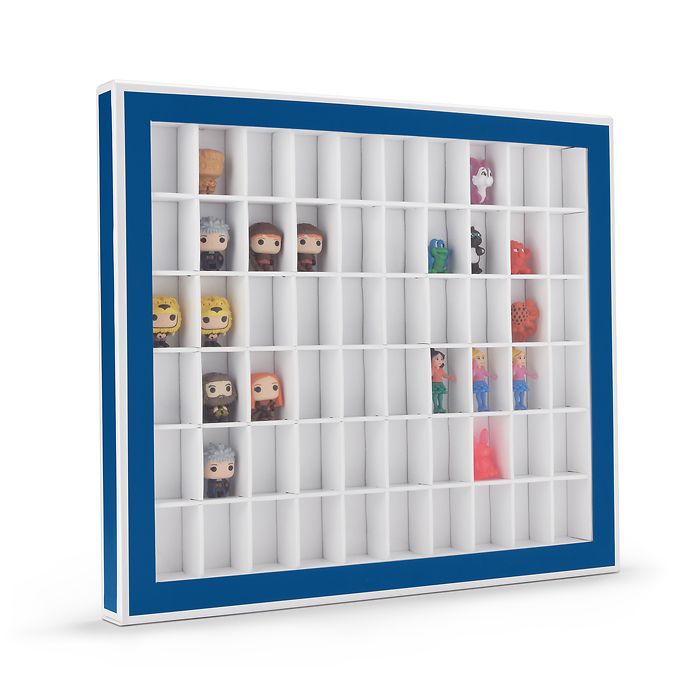 Showroom collection box with 60 Compartments, blue